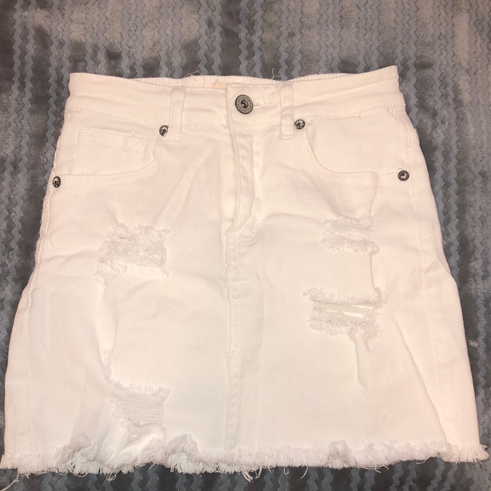 UMGEE White Denim Skirt